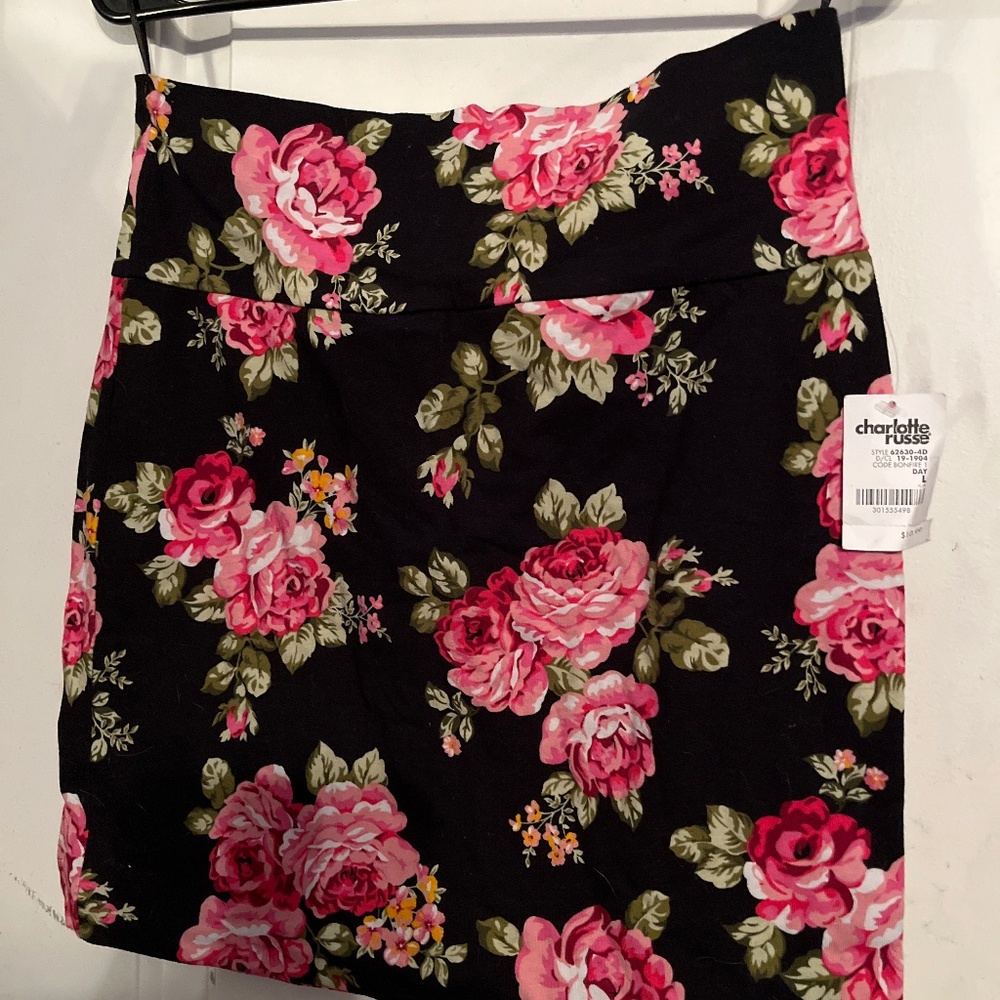 Charlotte Russe flowered skirt